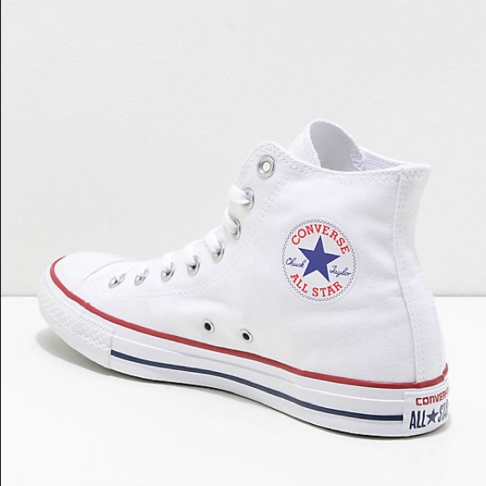 White Converse Hightops